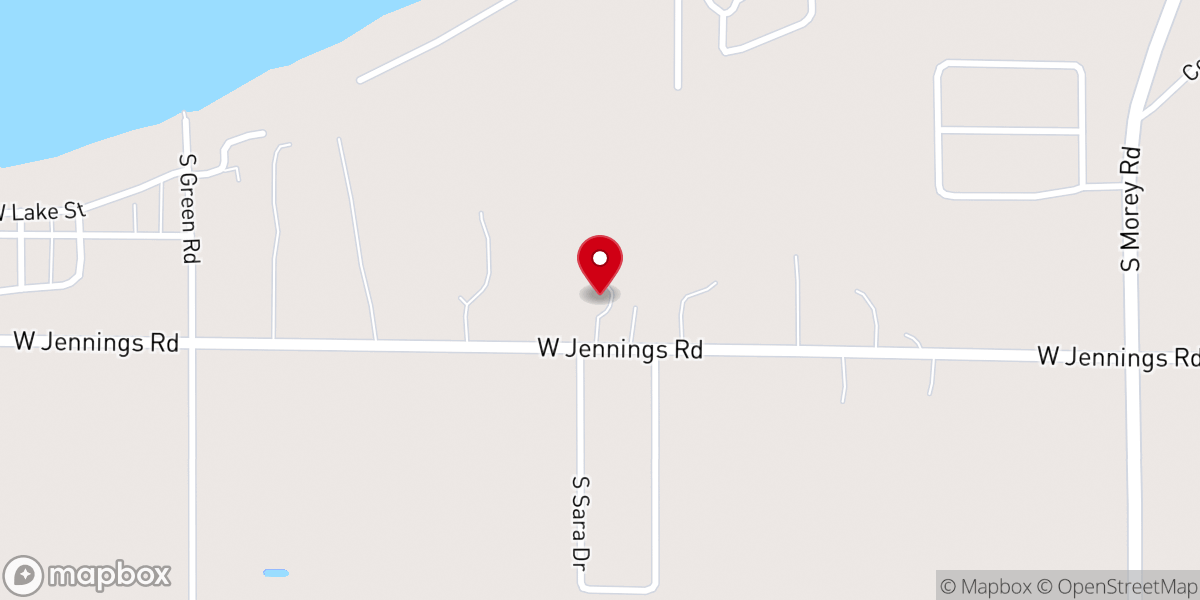 Map showing location of Lake City Baptist Church