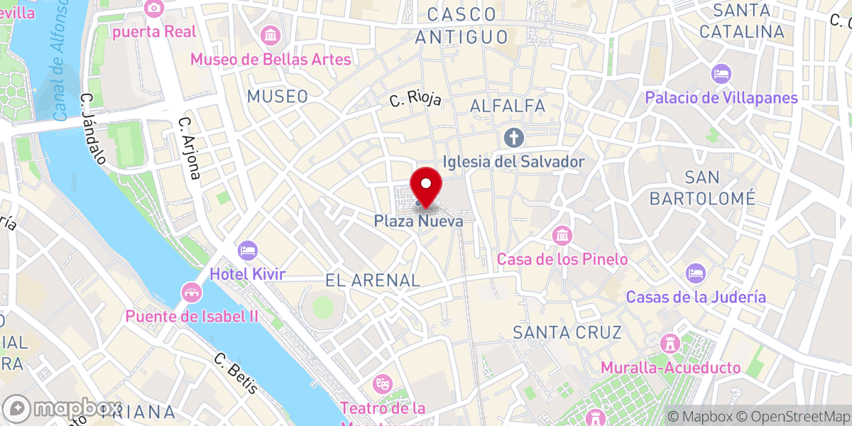 Map showing location of Capilla de San Onofre - Adoración Perpetua.