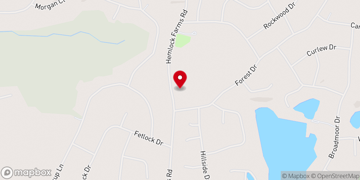 Map showing location of Jewish Fellowship of Hemlock Farms