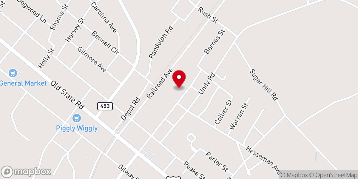 Map showing location of Johnson Temple Church of God in Christ
