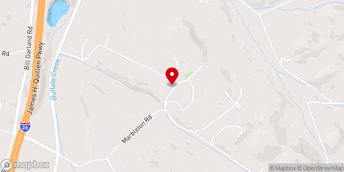 Map showing location of Anderson Chapel