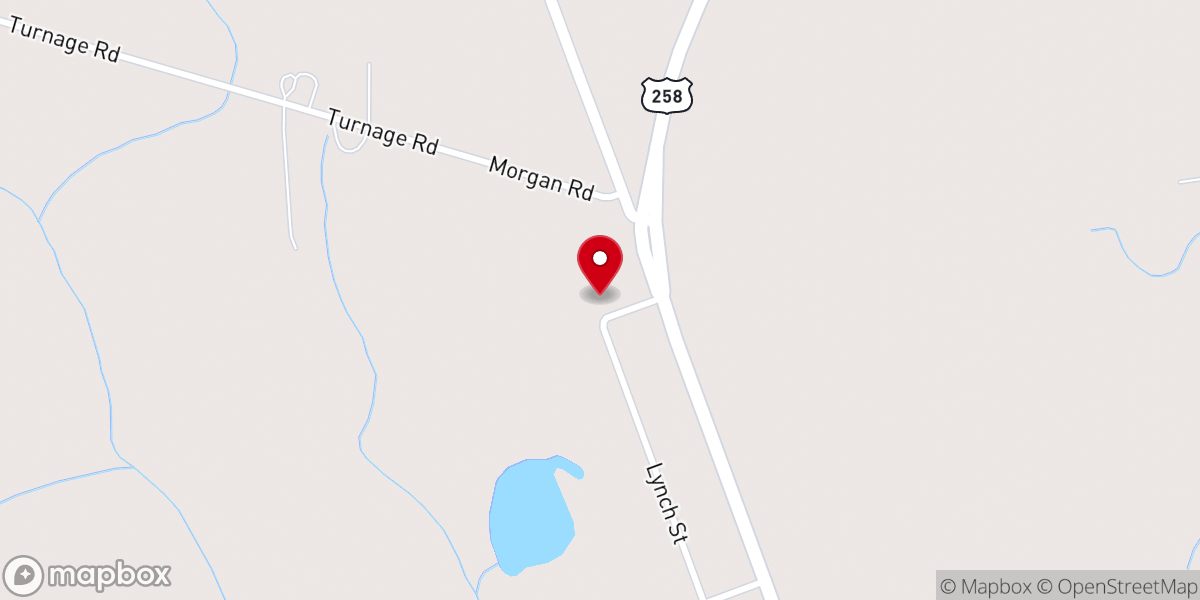 Map showing location of Union Primitive Baptist Association