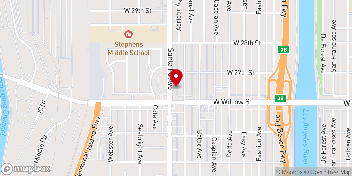 Map showing location of Philadelphian Church of Seventh-day Adventists