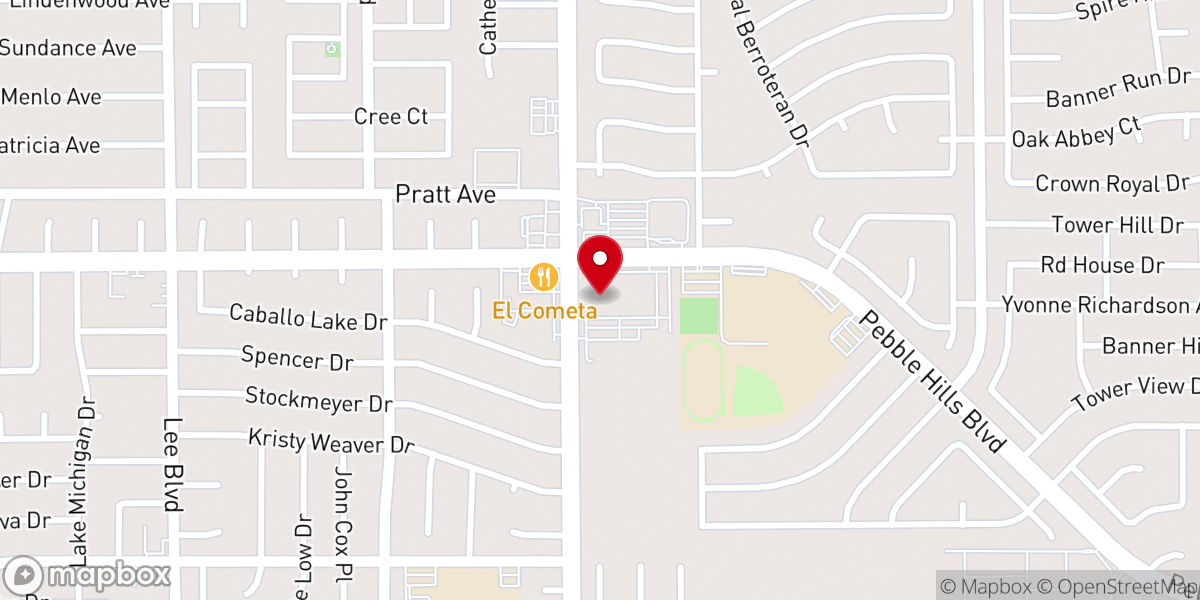 Map showing location of Saint Mark Catholic Church