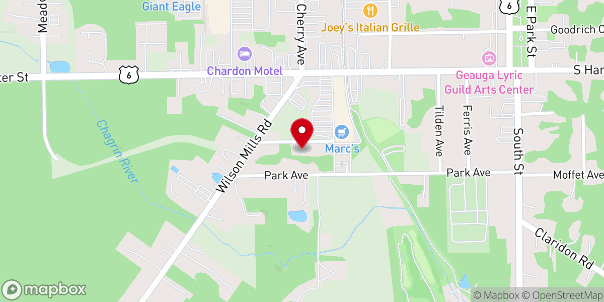 Map showing location of First Church of Christ, Scientist