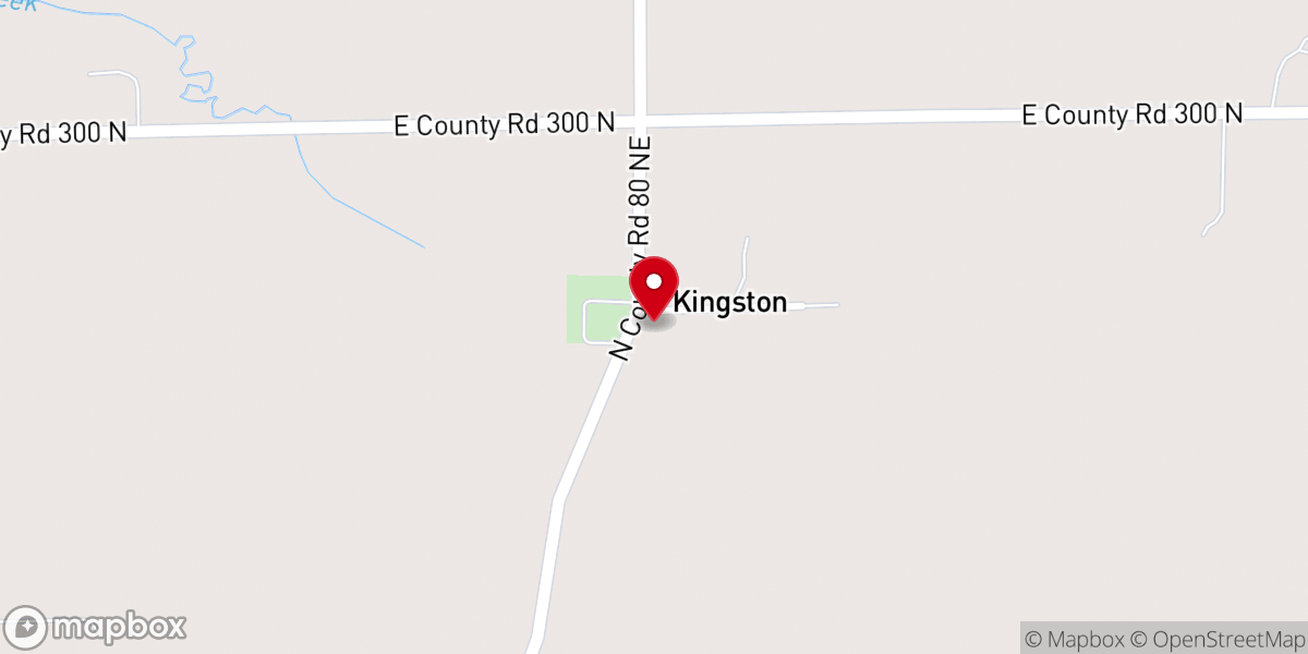 Map showing location of Kingston Presbyterian Church