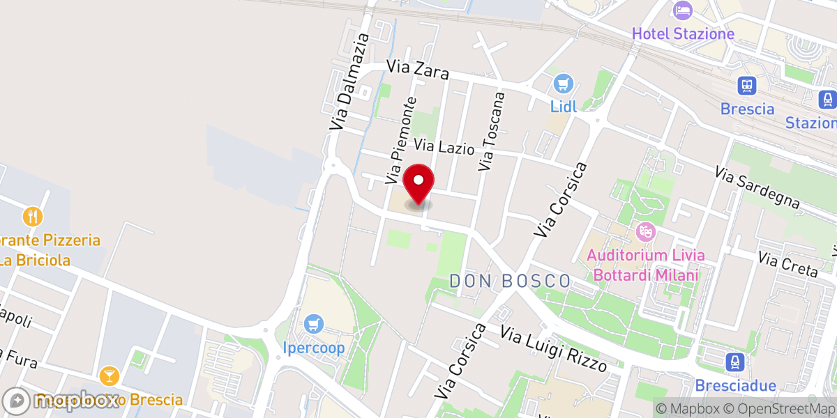 Map showing location of FMA Brescia