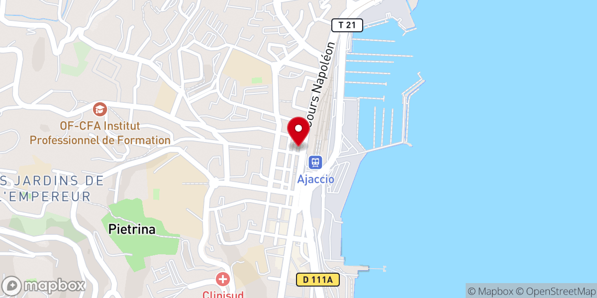 Map showing location of Eglise Sainte Lucie