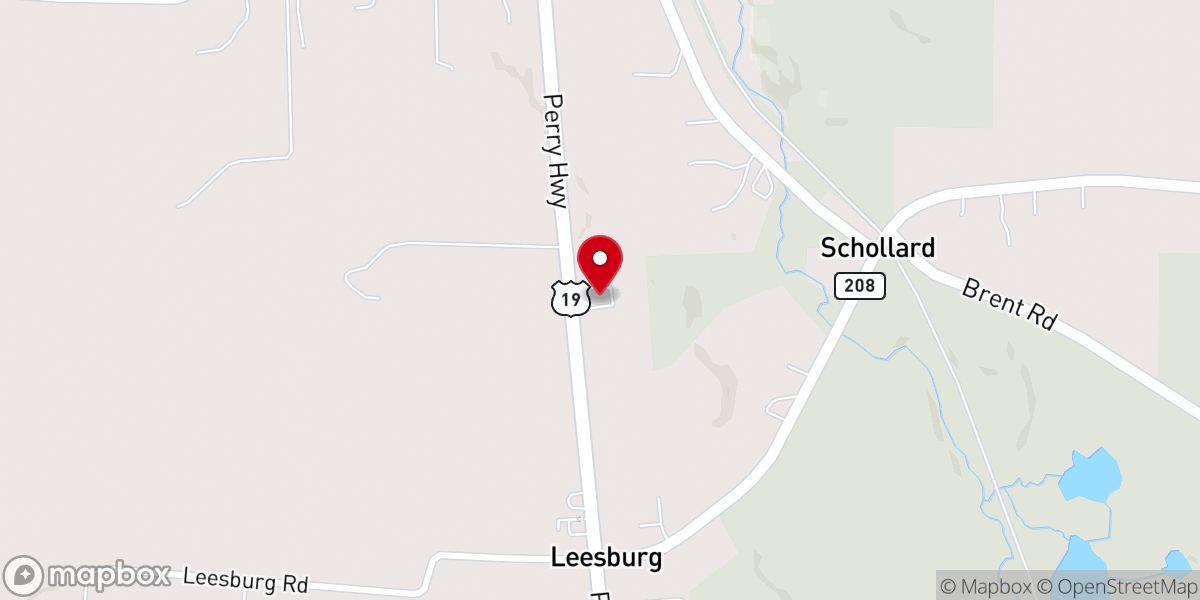 Map showing location of Faith Gospel Fellowship