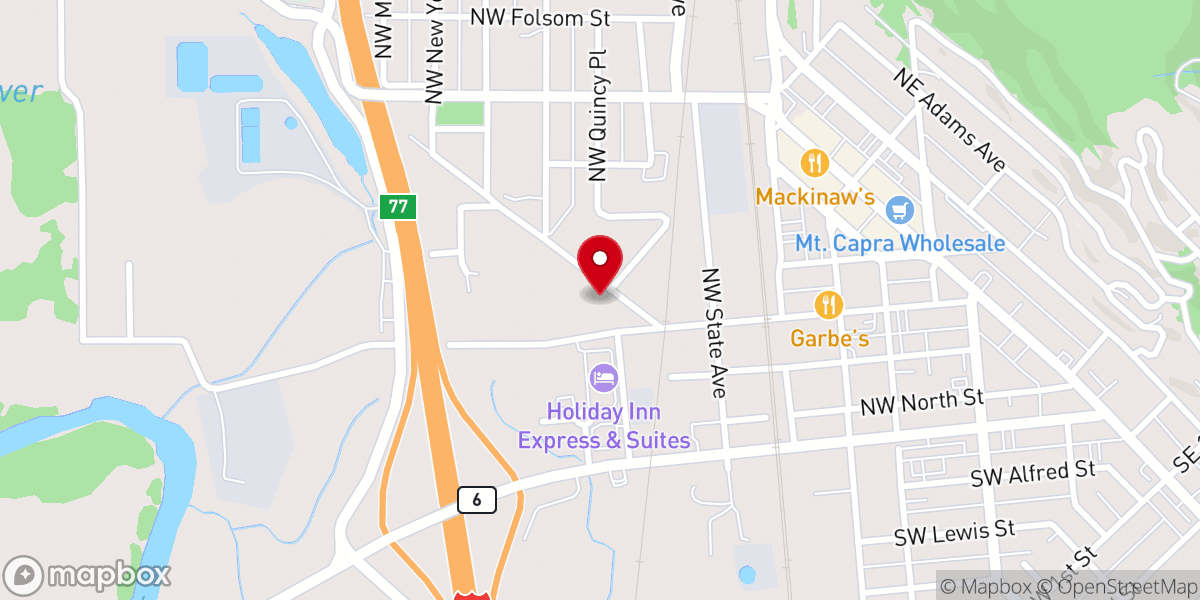 Map showing location of Lighthouse Community Church