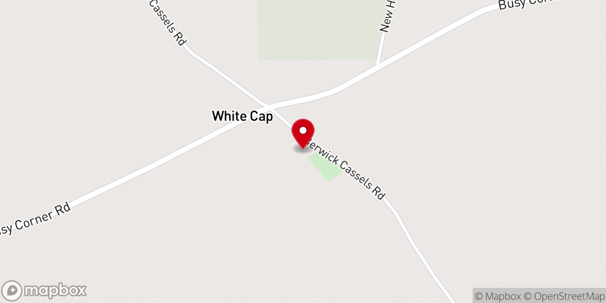 Map showing location of Sweet Home Baptist Church