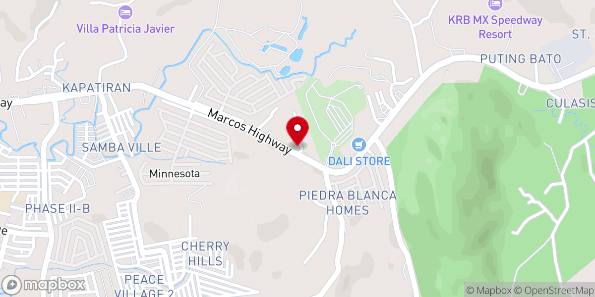 Map showing location of Jesus Christ Bible Baptist Church