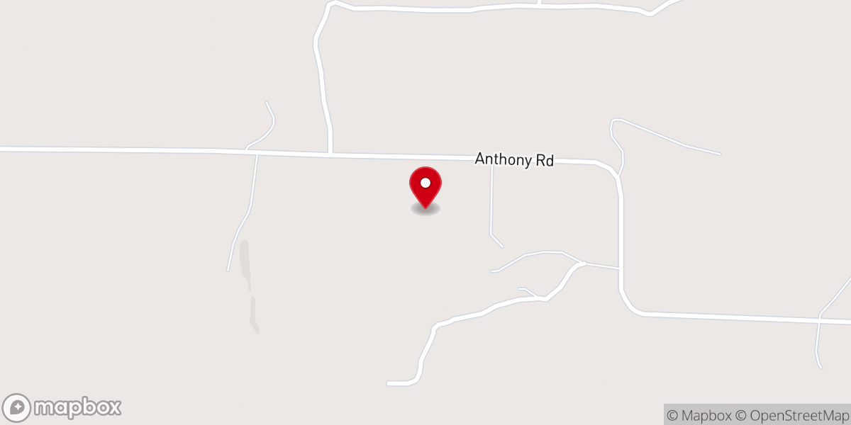 Map showing location of McBride Church