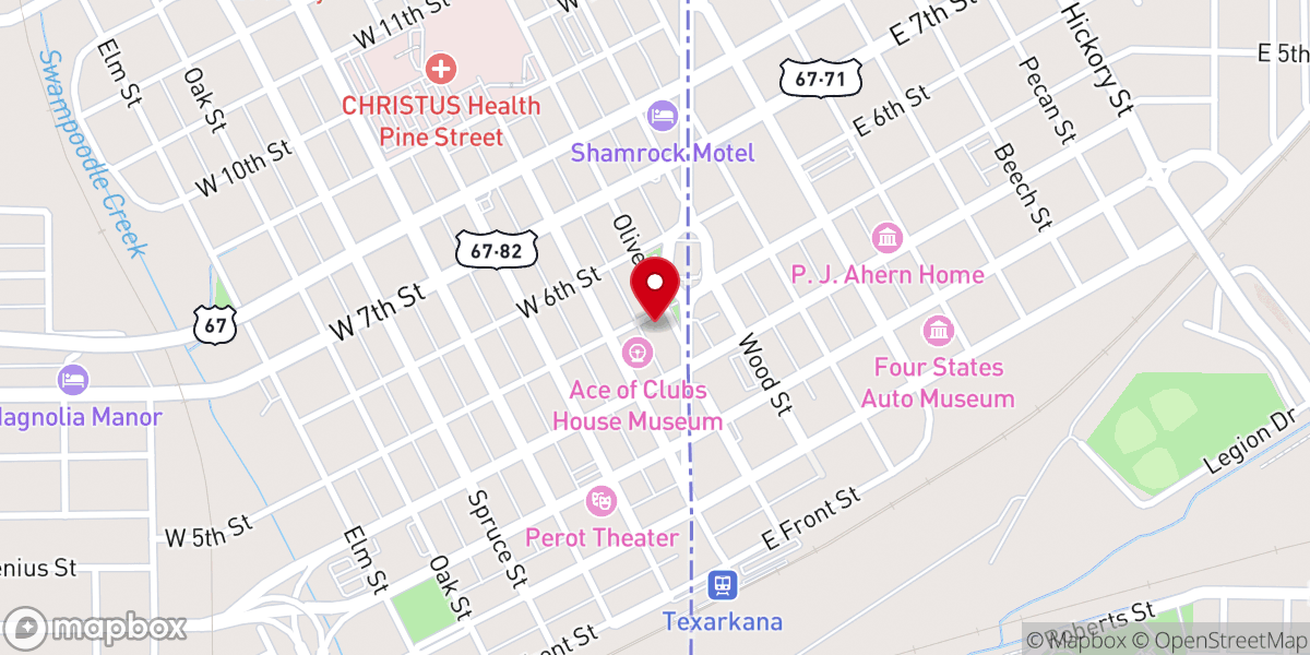 Map showing location of Saint James Episcopal Church