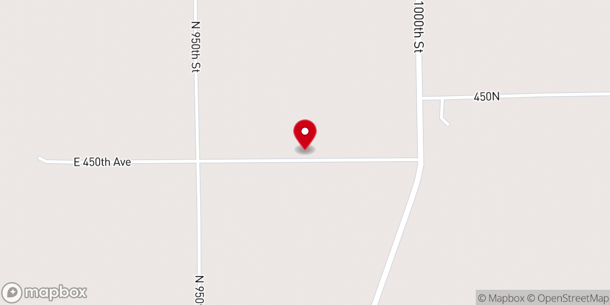 Map showing location of Pearl Chapel United Methodist Church