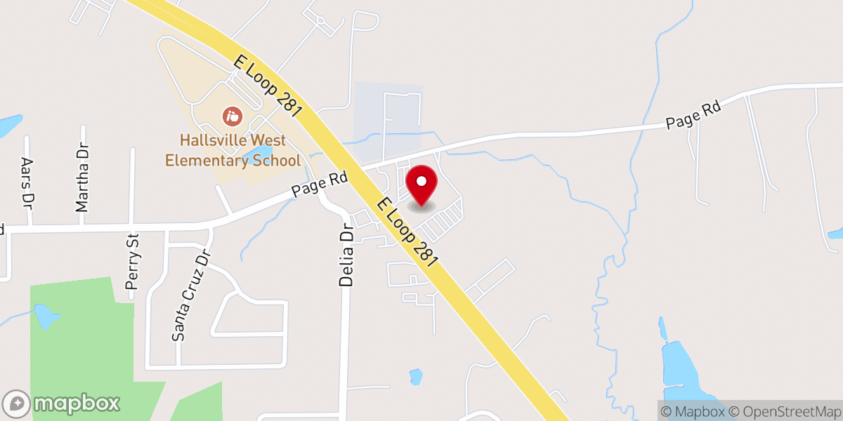 Map showing location of Woodland Hills Baptist Church
