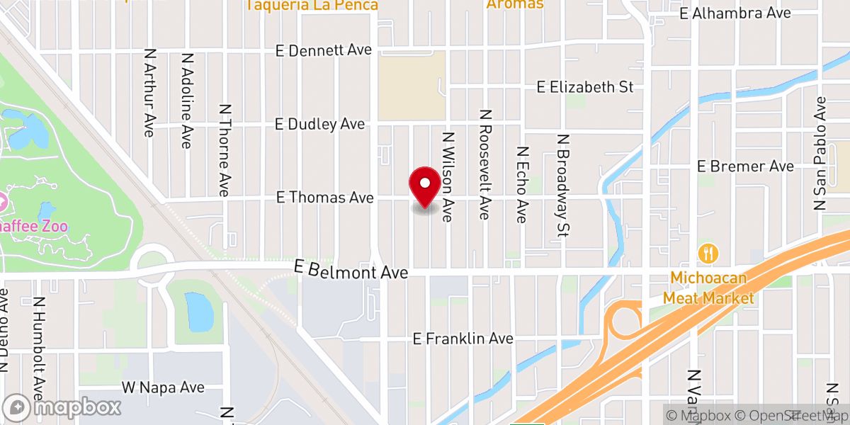Map showing location of Grace Presbyterian Church