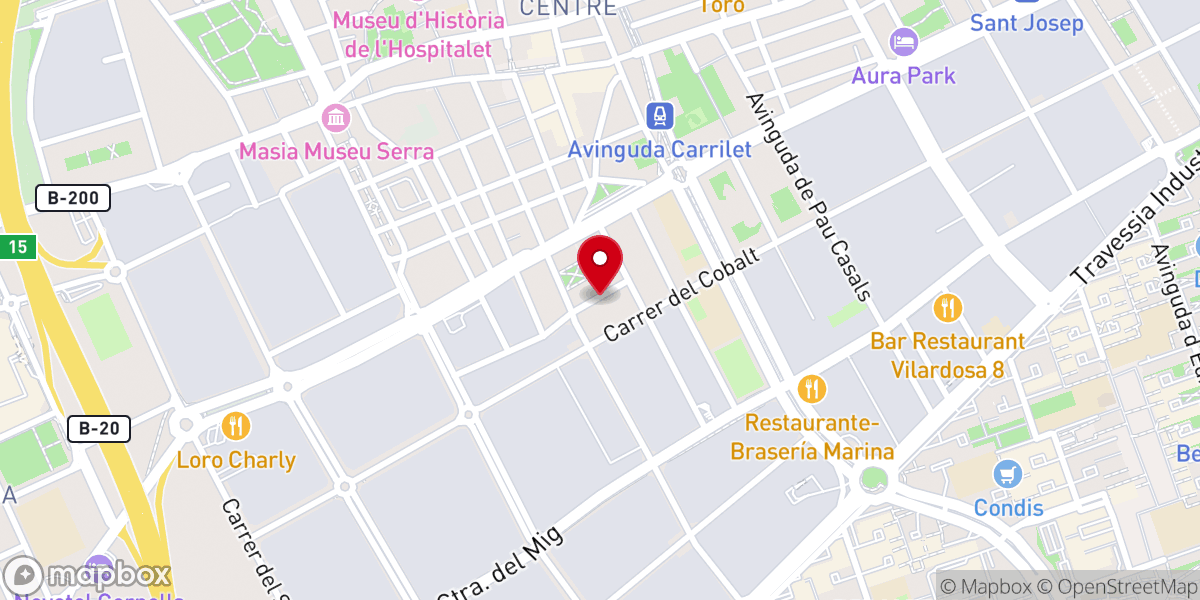 Map showing location of Winners Chapel International Barcelona