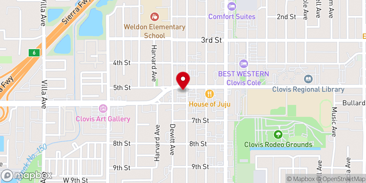 Map showing location of Crossover Church of God