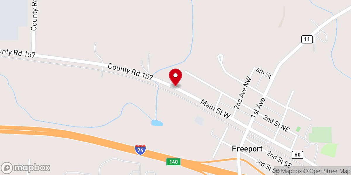 Map showing location of Tri-City Christian Center
