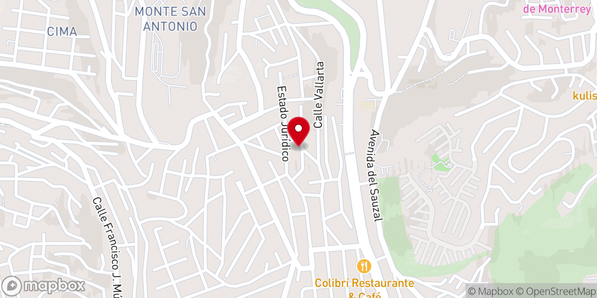 Map showing location of Iglesia cristiana la gracia de Dios