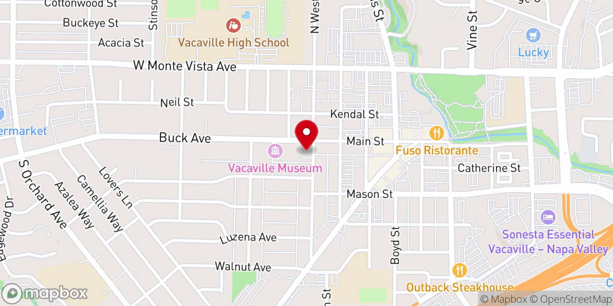 Map showing location of Church of the Epiphany, Vacaville