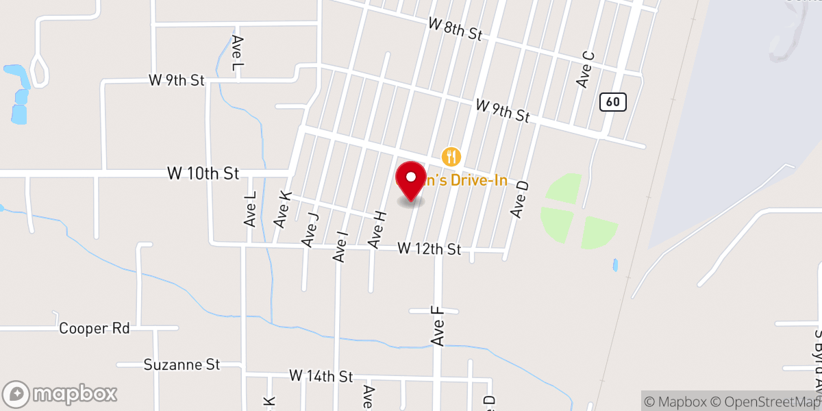 Map showing location of Pettitt Memorial Baptist Church