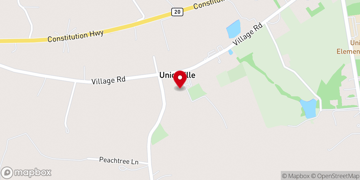 Map showing location of Bethlehem United Methodist Church