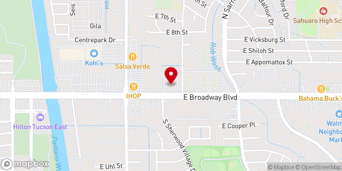 Map showing location of St. Paul's United Methodist Church