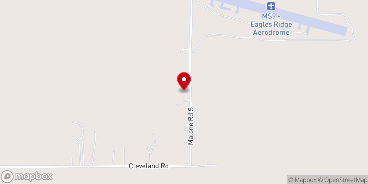 Map showing location of Morgan Grove Missionary Baptist Church