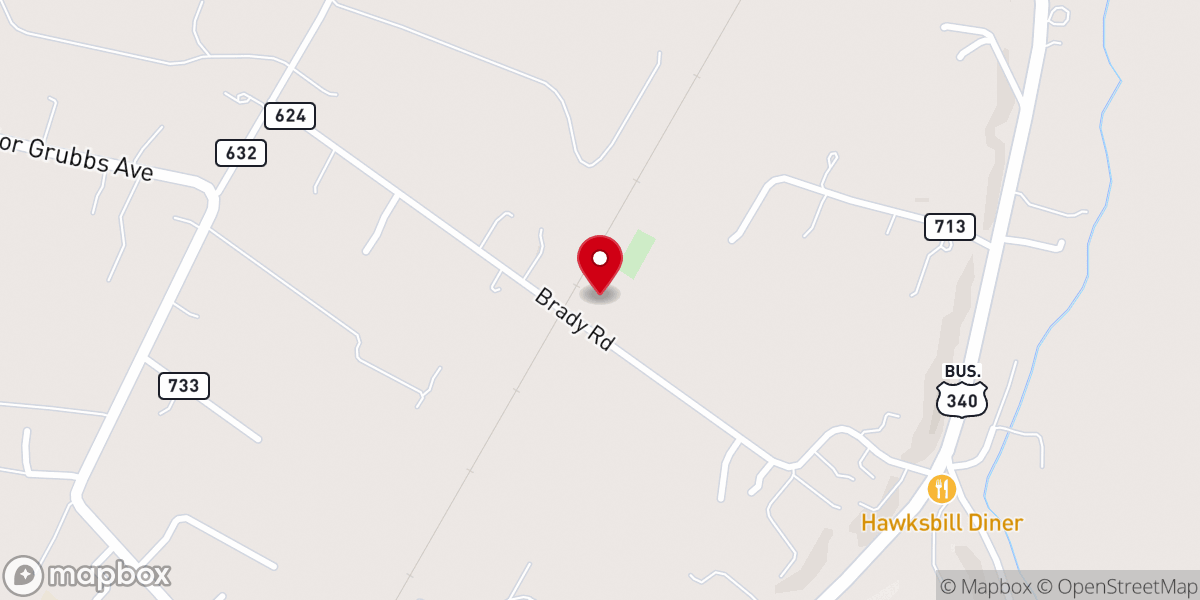 Map showing location of Calvary Independent Brethren Church