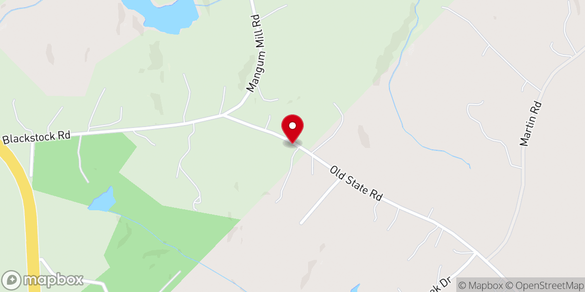 Map showing location of Faith Tabernacle