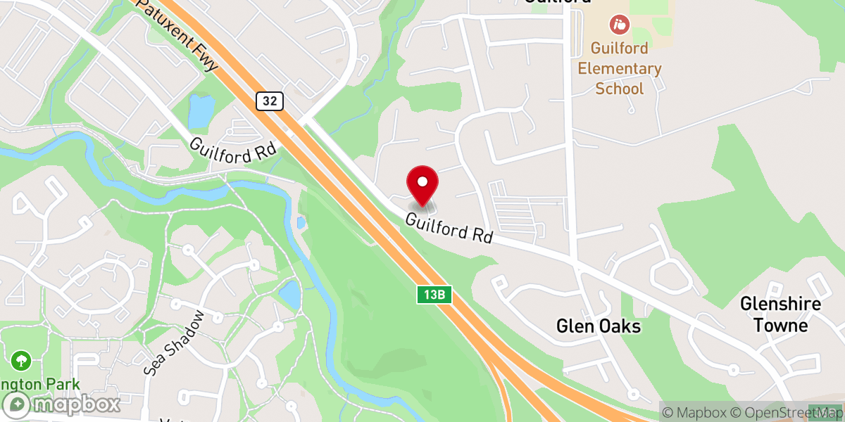 Map showing location of Alberta Gary Memorial United Methodist Church