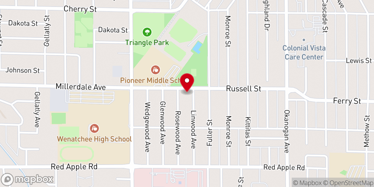 Map showing location of Salvation Army Corps Community Center
