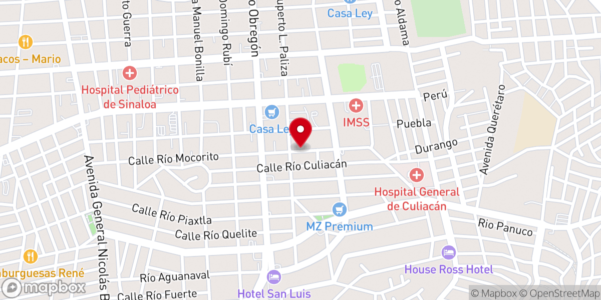 Map showing location of Carmelitas Descalzas