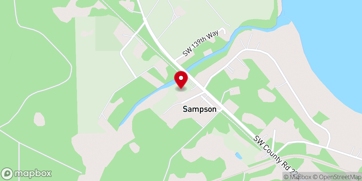 Map showing location of Sampson City Church of God