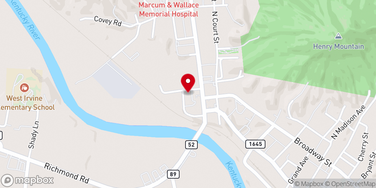 Map showing location of Irvine City Hall