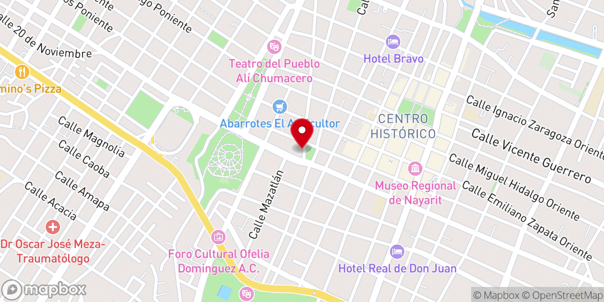 Map showing location of Parroquia El Sagrado Corazón De Jesús