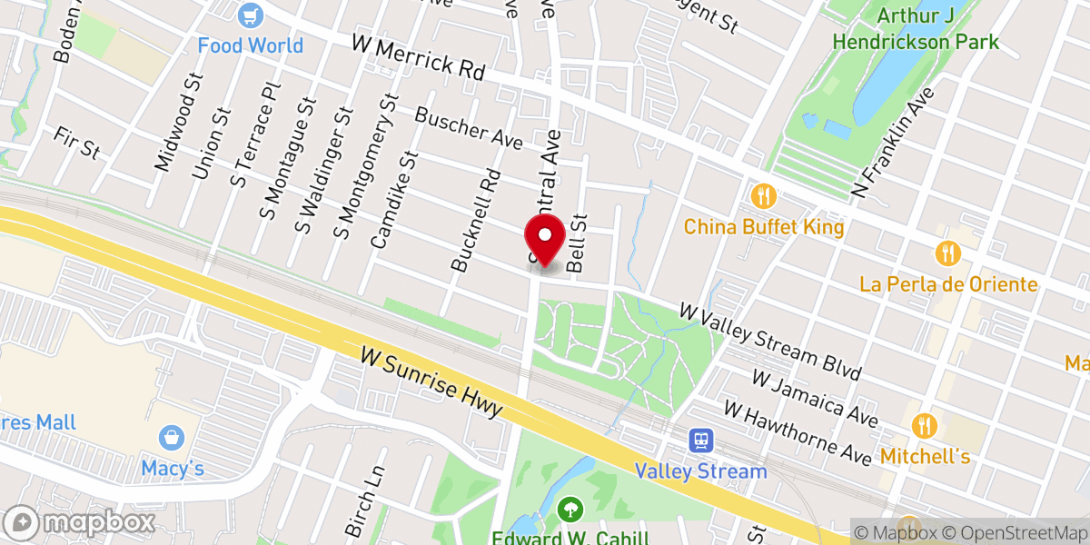 Map showing location of Metro New York District Church of the Nazarene