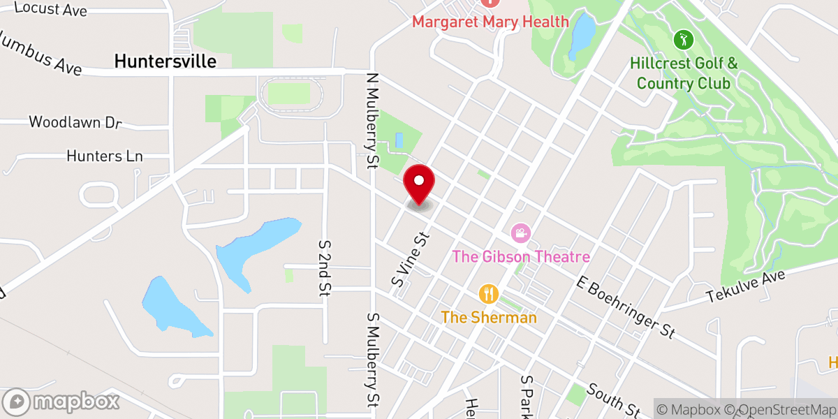 Map showing location of St Mark Evangelical Lutheran