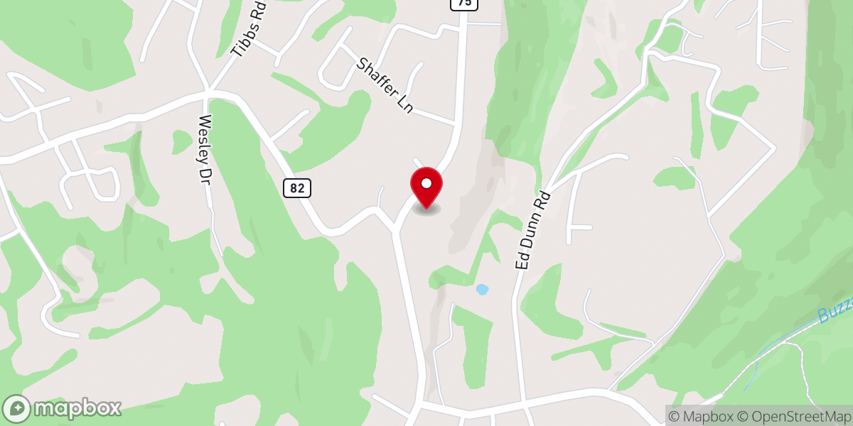 Map showing location of Cheat Lake Community Church