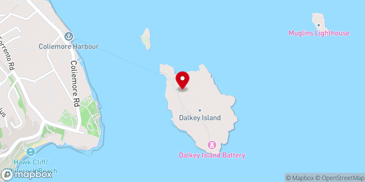 Map showing location of Saint Begnet's Church