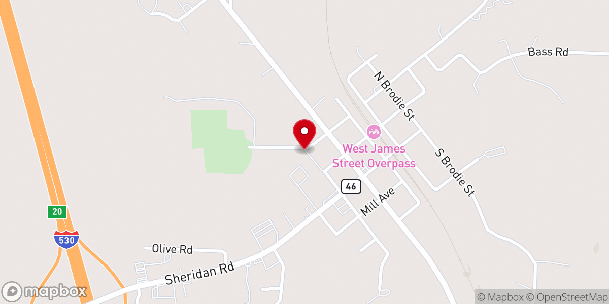Map showing location of Redfield Missionary Baptist