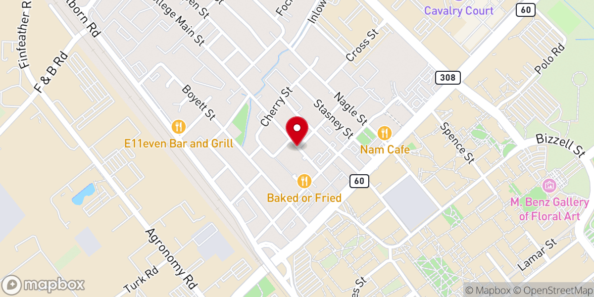 Map showing location of University Lutheran Chapel