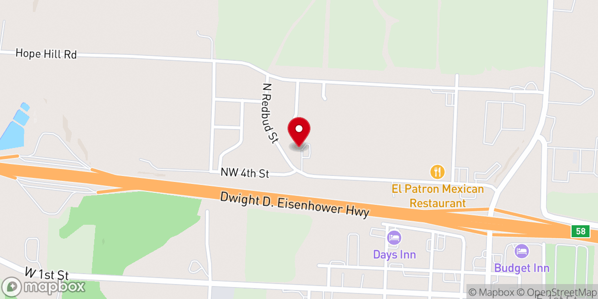 Map showing location of New Life Church: Concordia