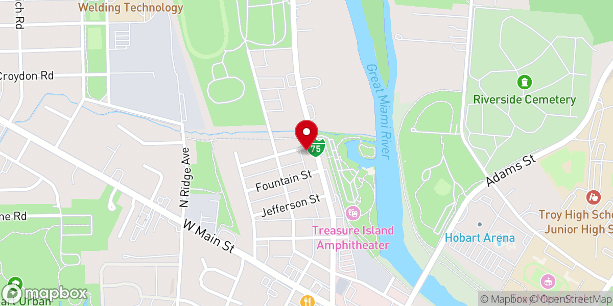 Map showing location of Bread of Life Church (OPC)
