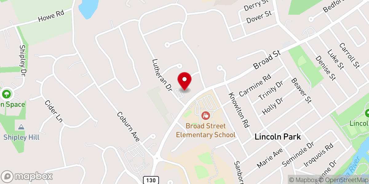 Map showing location of Chapel School