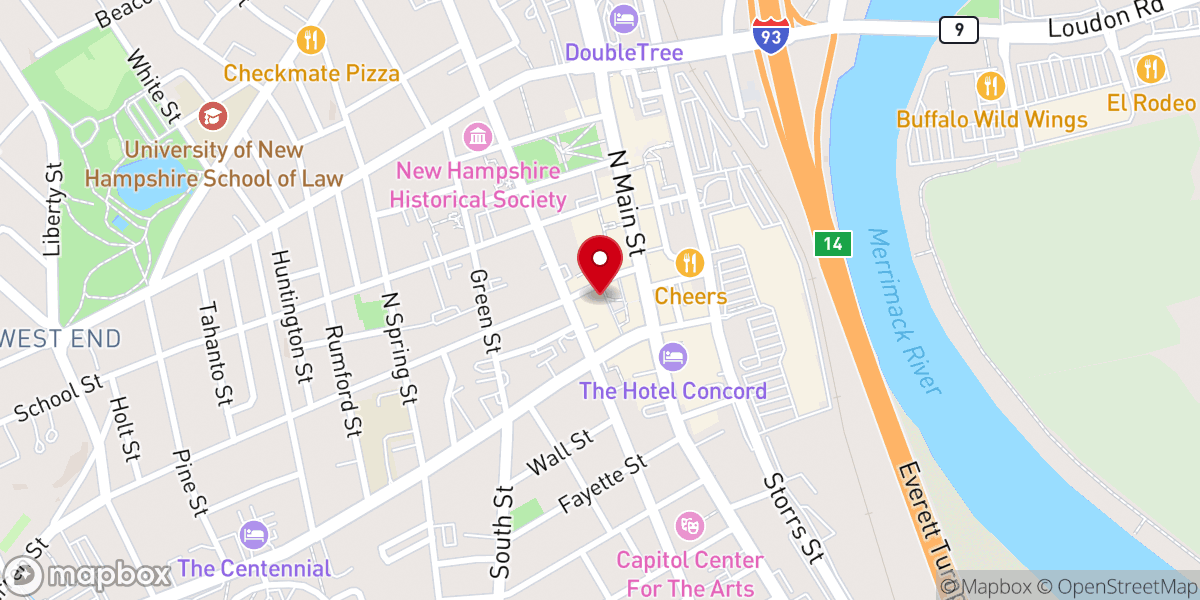 Map showing location of Bicentennial Square