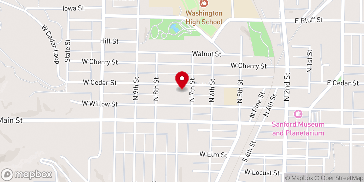 Map showing location of Smith James R
