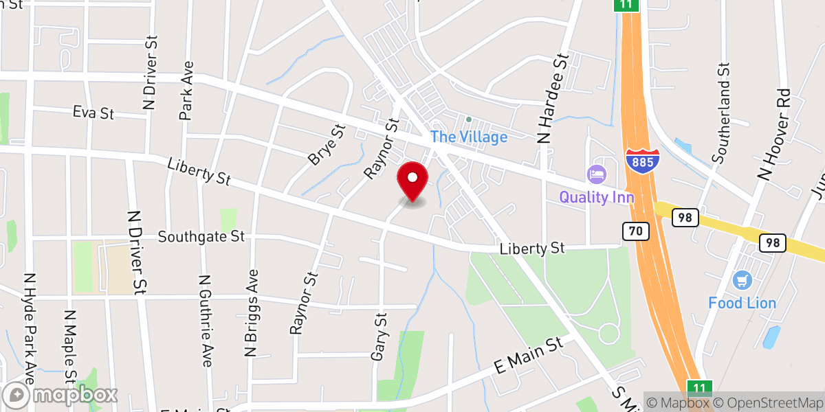 Map showing location of God's House of Refuge